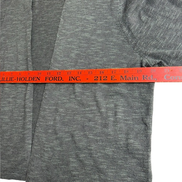 Eileen Fisher The System Organic Linen Blend Crop Open Front Cardigan NWT Large - Picture 3 of 13